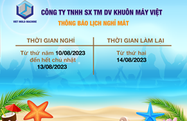 thông báo nghỉ mát